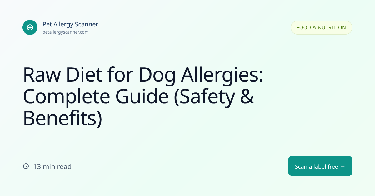 Raw Diet for Dog Allergies: Complete Guide (Safety & Benefits) | Pet ...